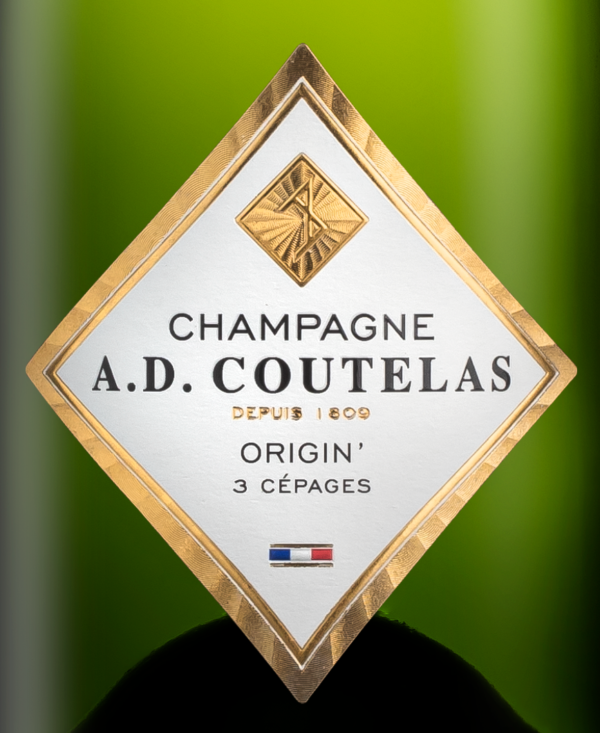 étiquette Champagne AD Coutelas Origin' Brut